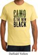 Mens Funny Shirt Camo is the New Black Organic Tee T-Shirt
