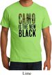 Mens Funny Shirt Camo is the New Black Organic Tee T-Shirt