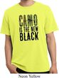 Mens Funny Shirt Camo is the New Black Pigment Dyed Tee T-Shirt