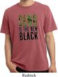 Mens Funny Shirt Camo is the New Black Pigment Dyed Tee T-Shirt