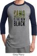 Mens Funny Shirt Camo is the New Black Raglan Tee T-Shirt