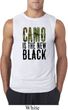 Mens Funny Shirt Camo is the New Black Sleeveless Tee T-Shirt