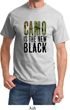 Mens Funny Shirt Camo is the New Black Tee T-Shirt