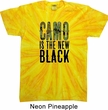 Mens Funny Shirt Camo is the New Black Twist Tie Dye Tee T-shirt