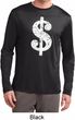 Mens Funny Shirt Distressed Dollar Sign Dry Wicking Long Sleeve TShirt