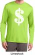 Mens Funny Shirt Distressed Dollar Sign Dry Wicking Long Sleeve TShirt