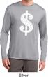 Mens Funny Shirt Distressed Dollar Sign Dry Wicking Long Sleeve TShirt