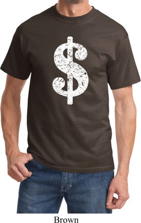Funny Shirt Distressed Dollar Sign Tee T-Shirt