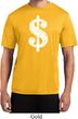 Mens Funny Shirt Distressed Dollar Sign Moisture Wicking Tee T-Shirt