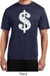 Mens Funny Shirt Distressed Dollar Sign Moisture Wicking Tee T-Shirt