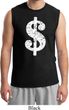 Mens Funny Shirt Distressed Dollar Sign Muscle Tee T-Shirt