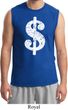 Mens Funny Shirt Distressed Dollar Sign Muscle Tee T-Shirt