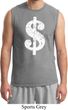 Mens Funny Shirt Distressed Dollar Sign Muscle Tee T-Shirt