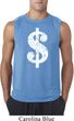 Mens Funny Shirt Distressed Dollar Sign Sleeveless Tee T-Shirt