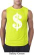 Mens Funny Shirt Distressed Dollar Sign Sleeveless Tee T-Shirt