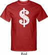 Mens Funny Shirt Distressed Dollar Sign Tall Tee T-Shirt