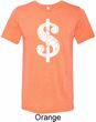Mens Funny Shirt Distressed Dollar Sign Tri Blend Crewneck Tee T-Shirt