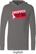 Mens Funny Shirt Dropped On My Head Lightweight Hoodie Tee