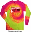 Mens Funny Shirt Dropped On My Head Long Sleeve Tie Dye Tee T-shirt