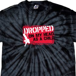 Mens Funny Shirt Dropped On My Head Spider Tie Dye Tee T-shirt