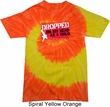 Mens Funny Shirt Dropped On My Head Tie Dye Tee T-shirt