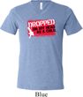 Mens Funny Shirt Dropped On My Head Tri Blend V-neck Tee T-Shirt