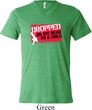 Mens Funny Shirt Dropped On My Head Tri Blend V-neck Tee T-Shirt
