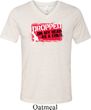 Mens Funny Shirt Dropped On My Head Tri Blend V-neck Tee T-Shirt