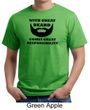 Mens Funny Shirt Great Beard Great Responsibility Organic Tee T-Shirt