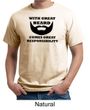 Mens Funny Shirt Great Beard Great Responsibility Organic Tee T-Shirt