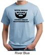 Mens Funny Shirt Great Beard Great Responsibility Organic Tee T-Shirt