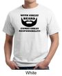 Mens Funny Shirt Great Beard Great Responsibility Organic Tee T-Shirt