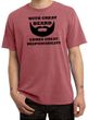 Mens Funny Shirt Great Beard Great Responsibility Pigment Dyed Tee