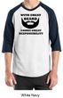 Mens Funny Shirt Great Beard Great Responsibility Raglan Tee T-Shirt