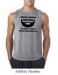 Mens Funny Shirt Great Beard Great Responsibility Sleeveless Tee