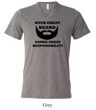 Mens Funny Shirt Great Beard Tri Blend V-neck Tee T-Shirt