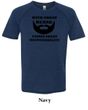 Mens Funny Shirt Great Beard Tri Blend V-neck Tee T-Shirt