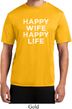 Mens Funny Shirt Happy Wife Happy Life Moisture Wicking Tee