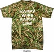 Mens Funny Shirt Happy Wife Happy Life Tie Dye Tee T-shirt
