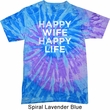 Mens Funny Shirt Happy Wife Happy Life Tie Dye Tee T-shirt
