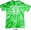 Mens Funny Shirt Happy Wife Happy Life Twist Tie Dye Tee T-shirt