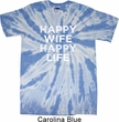Mens Funny Shirt Happy Wife Happy Life Twist Tie Dye Tee T-shirt