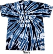 Mens Funny Shirt Happy Wife Happy Life Twist Tie Dye Tee T-shirt