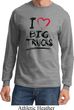 Mens Funny Shirt I Love Big Trucks Long Sleeve Tee T-Shirt