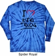 Mens Funny Shirt I Love Big Trucks Long Sleeve Tie Dye Tee T-shirt