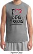 Mens Funny Shirt I Love Big Trucks Muscle Tee T-Shirt