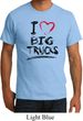 Mens Funny Shirt I Love Big Trucks Organic Tee T-Shirt