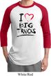 Mens Funny Shirt I Love Big Trucks Raglan Tee T-Shirt
