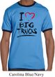 Mens Funny Shirt I Love Big Trucks Ringer Tee T-Shirt