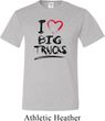 Mens Funny Shirt I Love Big Trucks Tall Tee T-Shirt